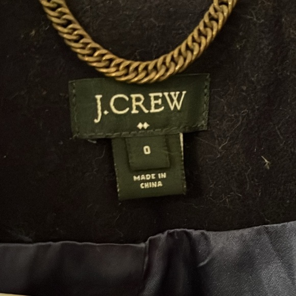 J. Crew Navy Pea Coat Womens Size 0 - Picture 2 of 6